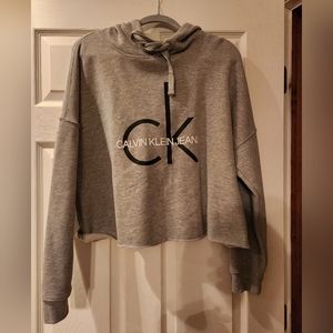 Calvin Klein Cropped Hoodie Size Large